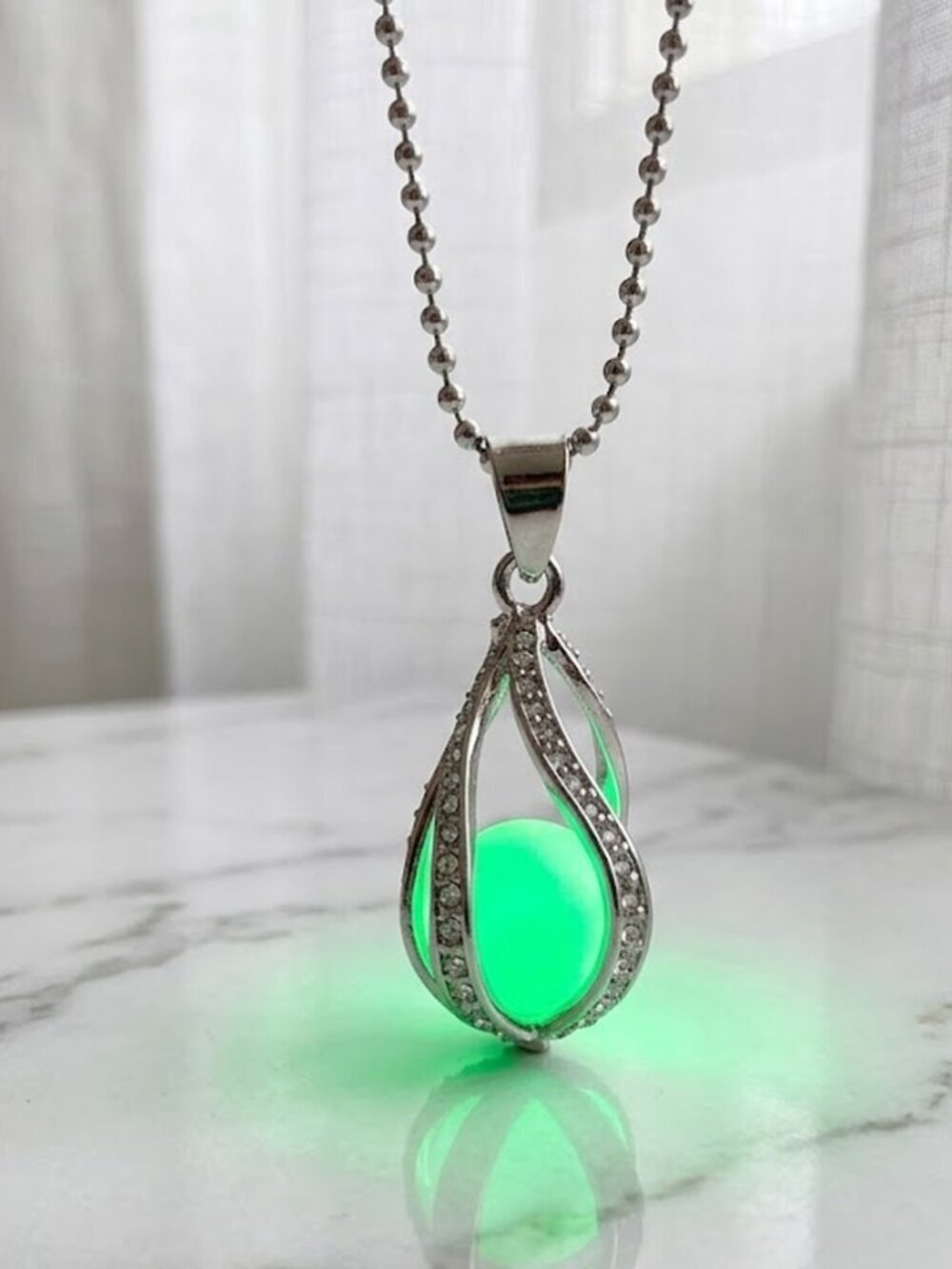 Luminous Glow in Dark Stud Necklace